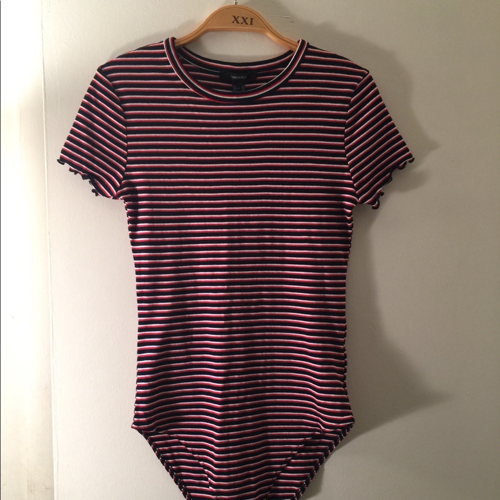 striped bodysuit | forever 21